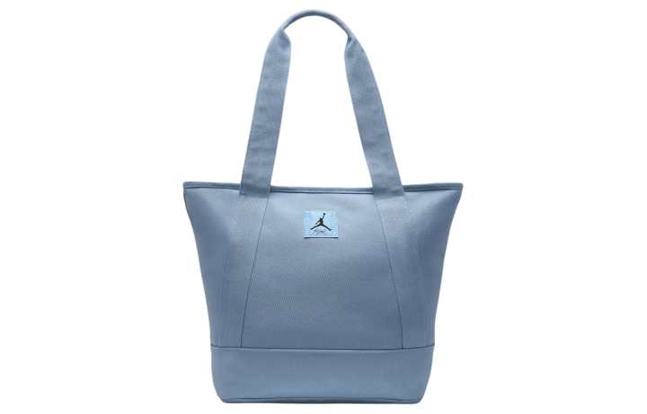 Jordan Jordan Recycled Cotton Tote Bag, Shopping Bag, Shoulder Bag Unisex Blue Gray