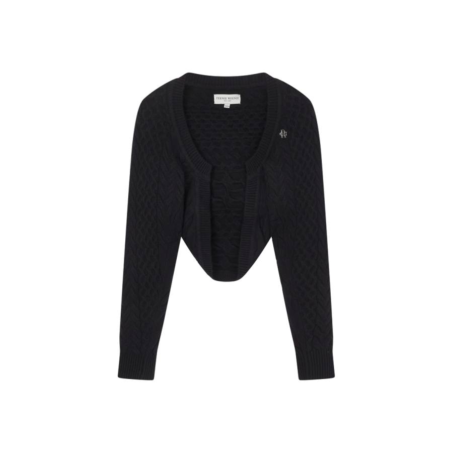 Teenie Weenie Knitwear Women's V Neck Moderate Cardigan