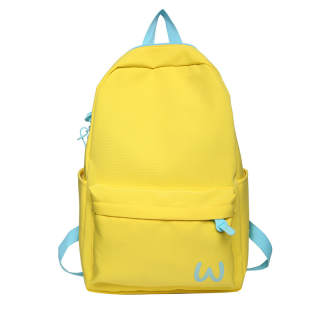 GEERDUN Nylon Large Capacity Backpack Women's Black/Green/Yellow