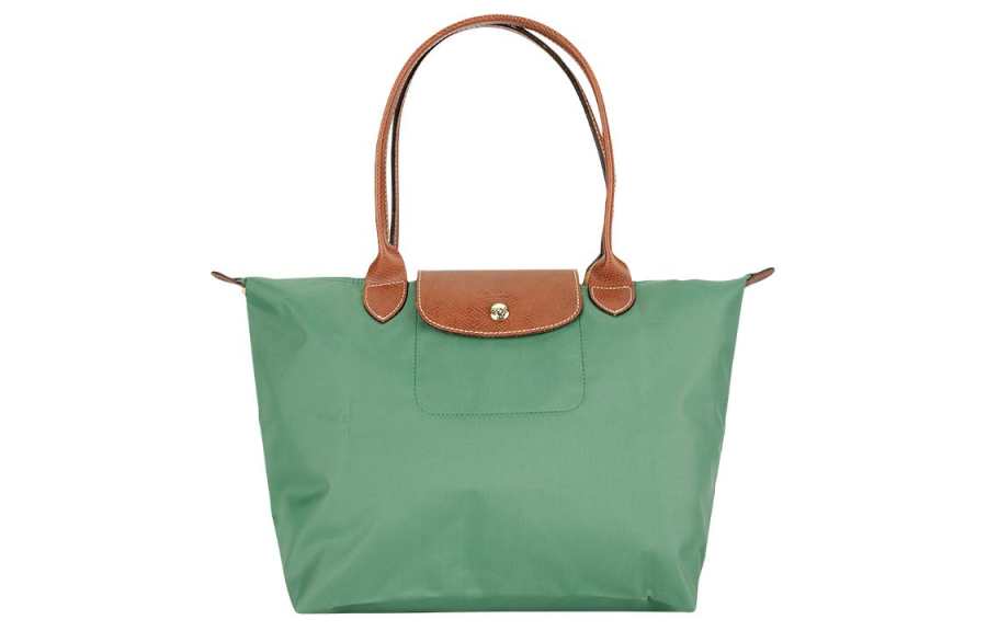 LONGCHAMP Le Pliage Polyamide Canvas Dumpling Bag, Tote Bag, Shopping Bag, Shoulder Bag Medium Women's Sage Green