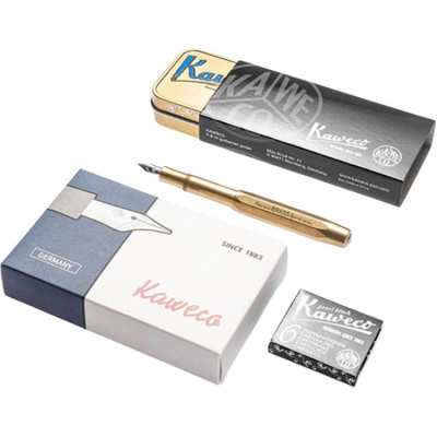 Kaweco Sport Collection Metal Pen, Calligraphy Writing Sketch Brass F 0.7mm Gel Pens