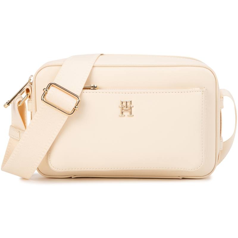 Tommy Hilfiger Artificial Leather Crossbody Bag Women's Black/Ecru