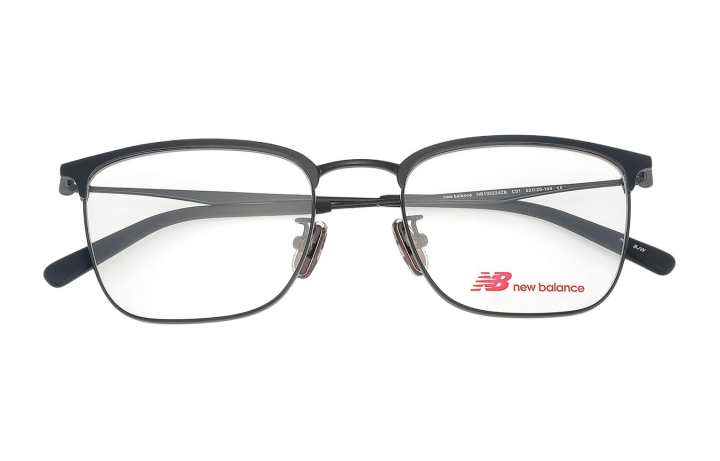 New Balance New Balance Alloy Metal Rectangular Eyeglass Frames Men's Multicolor