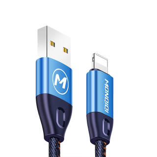 MONQIQI Denim Apple Cable 1.2/1.8m A To Lightning