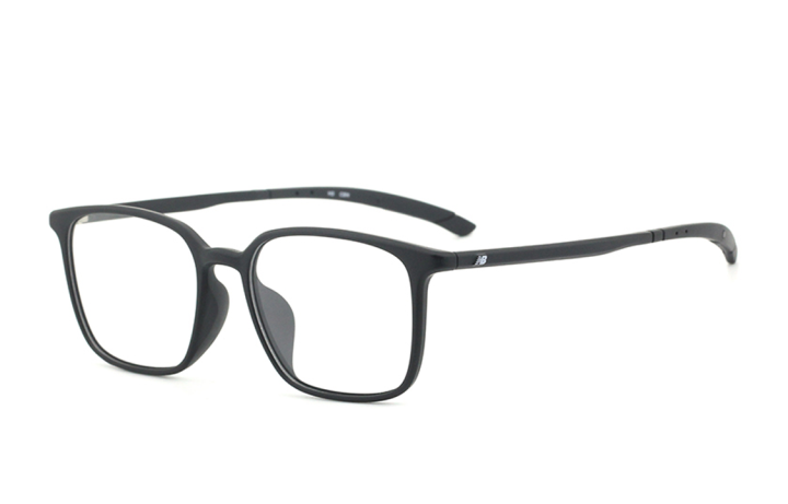 New Balance New Balance Plastic Rectangular Eyeglass Frames Unisex Black/Transparent