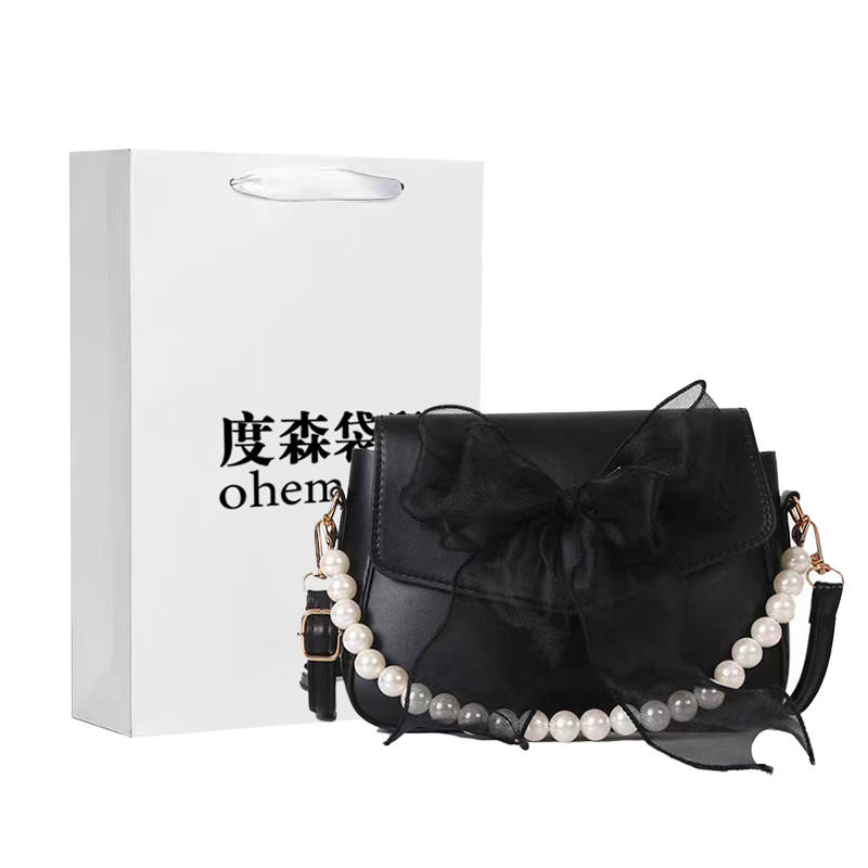 DUSENDAISHU Pu Shoulder Bag, Handbag Regular Women's Black/White/Blue/Pink