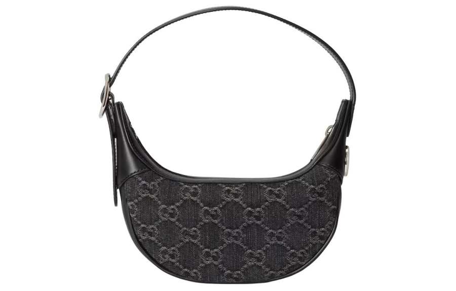 GUCCI Ophidia Denim Shoulder Bag, Handbag, Shoulder Bag Mini Women's Black & Gray