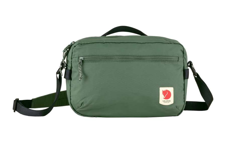 Fjallraven High Coast 3L Shoulder Bag, Crossbody Bag, Handbag Outdoor Bag Recycled Nylon Bronze Green Unisex