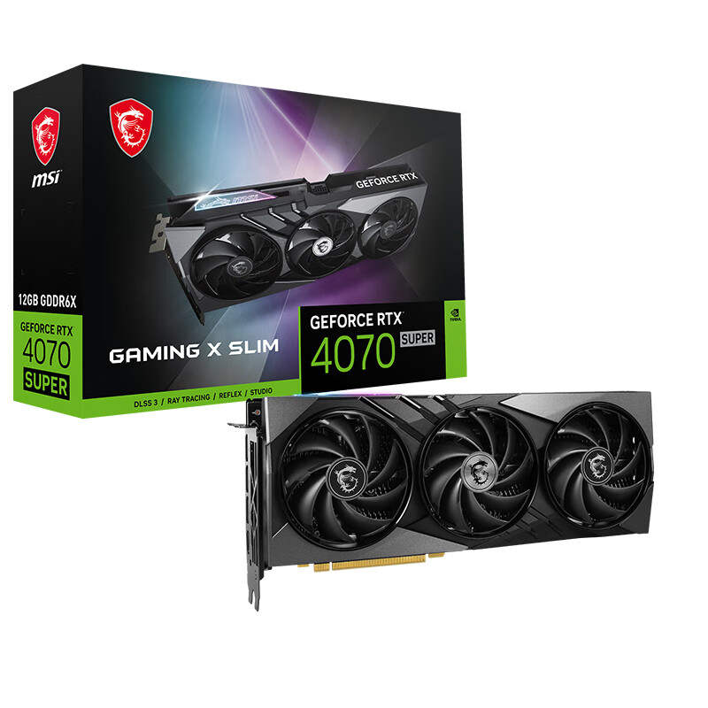 MSI Magic Dragon GeForce RTX 4070 SUPER 12G GAMING X SLIM Esports Gaming Design Smart Study Computers Independent