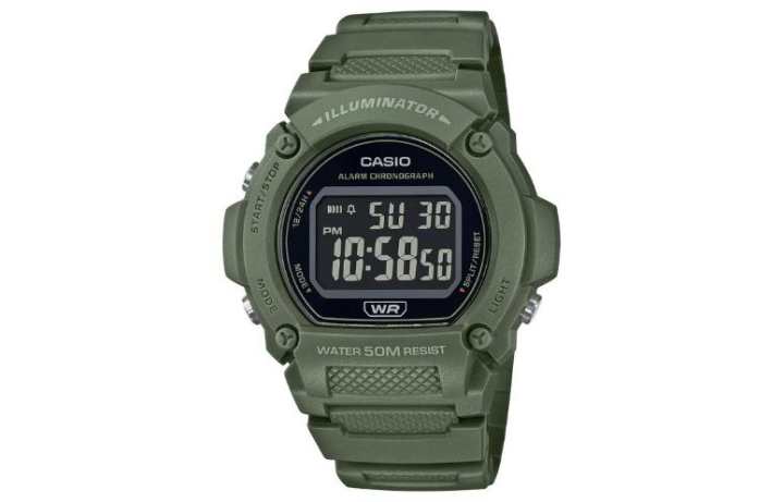 CASIO CASIO Unisex Standard Series Black Watch W219HC-3BV