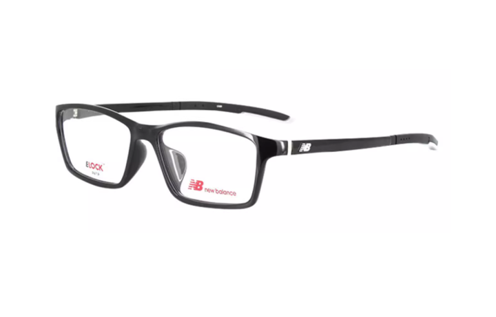 New Balance New Balance Injection Molded Irregular Shape Eyeglass Frames Men's Black/Gray