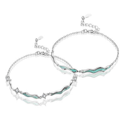 SWEET PLANET S925 Sterling Silver, Everyday Commute Versatile, Sweet Confession, Gift Box Set Bracelets Unisex