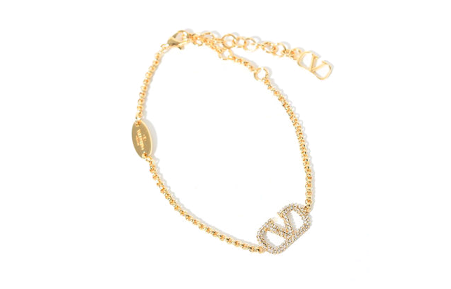 Valentino VLogo Signature Embellished Bracelet