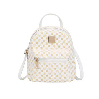 G-FAVOR G FAVOR Pu Backpack Medium Unisex White/Pink/Coffee