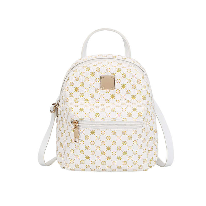 G-FAVOR G FAVOR Pu Backpack Medium Unisex White/Pink/Coffee
