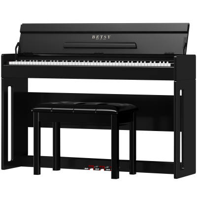 BETSY B332 Digital Piano, Integrated Design With Wooden Frame And Three Pedals, Comes With Original Stool
