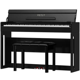 BETSY B332 Digital Piano, Integrated Design With Wooden Frame And Three Pedals, Comes With Original Stool