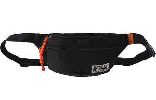 ADOONGA Nylon One Shoulder Fanny Pack Small Unisex White/Orange/Black/Khaki/Blue