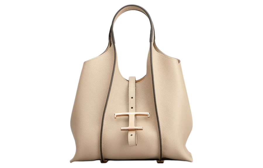 TOD'S Leather Tote Bag, Shopping Bag, Shoulder Bag, Crossbody Bag, Handbag Mini Women's Beige