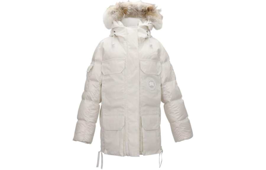 Canada Goose Expedition Collection SS22 Down Jacket Parka Coat Women's Beige Gray