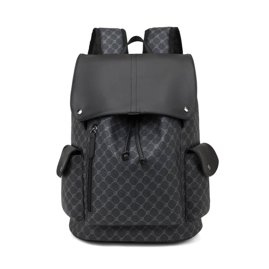 Slazenger Slazenger PVC Backpack Regular Unisex Pattern Black