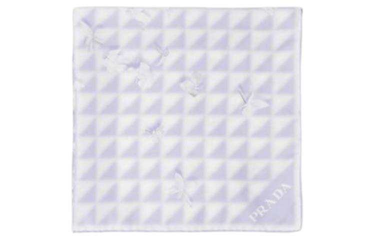 PRADA PRADA Silk Scarves Women's Purple