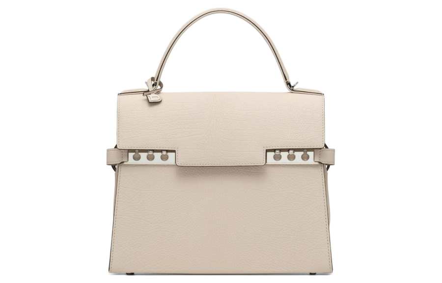 Delvaux Delvau Tempête Crispy Calf Grain Calfskin Shoulder Bag, Crossbody Bag, Handbag Medium Women's Sesame