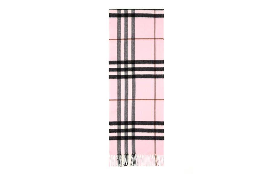 Burberry 【Previous Season】The Classic check-pattern fringed scarf