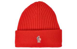 Moncler Grenoble Moncler ribbed-knit logo-patch beanie hat