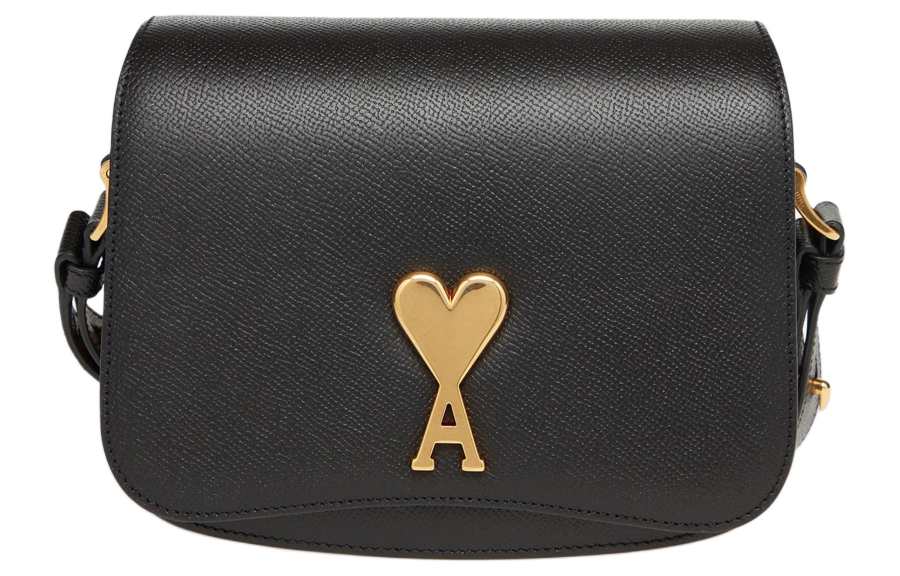 AMIPARIS Ami Paris Ami De Coeur Logo Plaque Shoulder Bag
