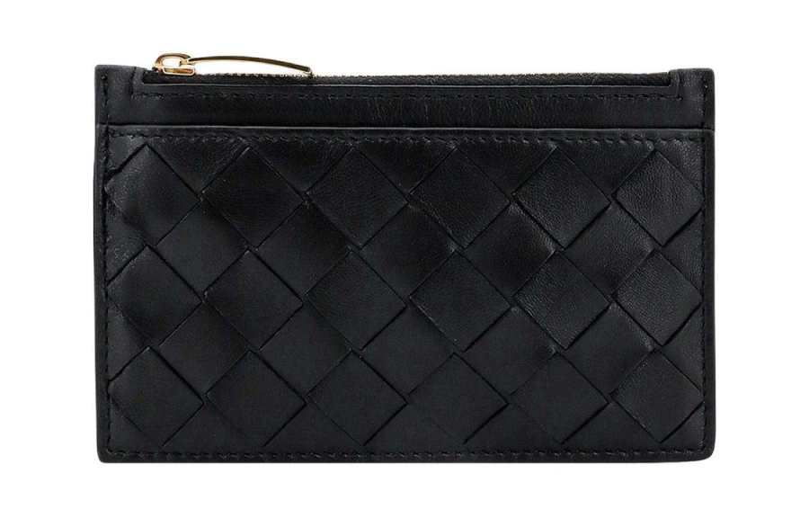 Bottega Veneta Leather Wallet Women's Black