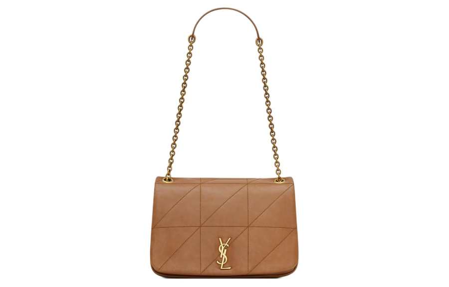 SAINT LAURENT Jamie Sheepskin Portable Crossbody Bag, Shoulder Bag Women's Light Fox