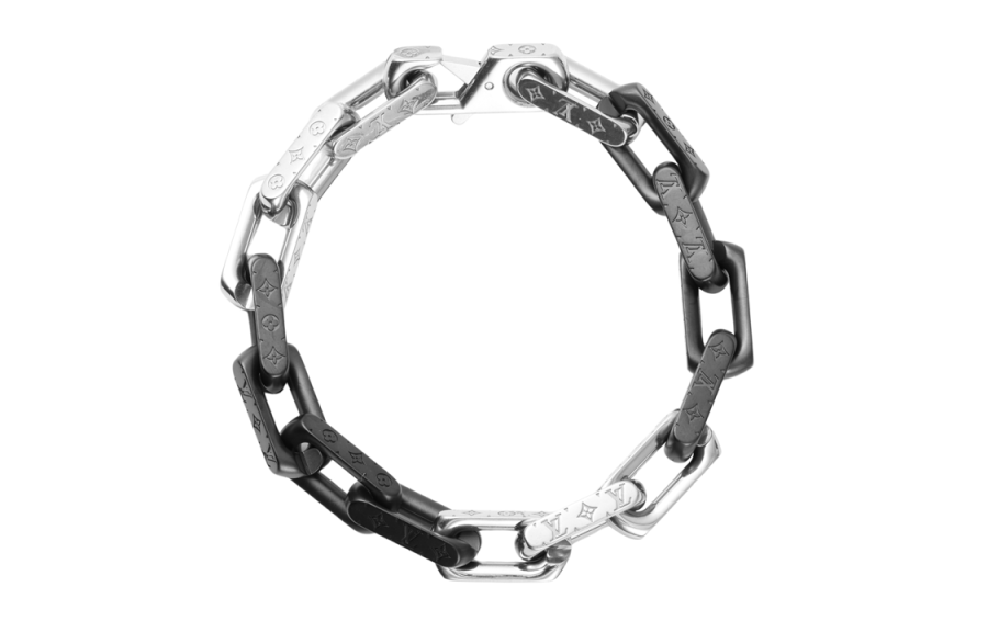 LOUIS VUITTON Ouis Vuitton 00687 Onogram Chain Bracelet