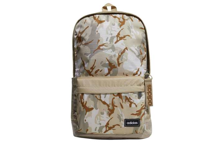 Adidas Adidas Polyester Backpack Regular Unisex Scattered Grass Original & Technology Beige & Black