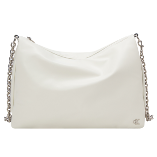 CALVIN KLEIN Synthetic Material Shoulder Bag Small Square Bag Crossbody Bag Medium Women's Ivory White