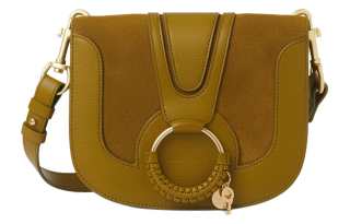 See By Chloe Hana Grain Suede Cow Leather Crossbody Bag, Shoulder Bag Women's Olive