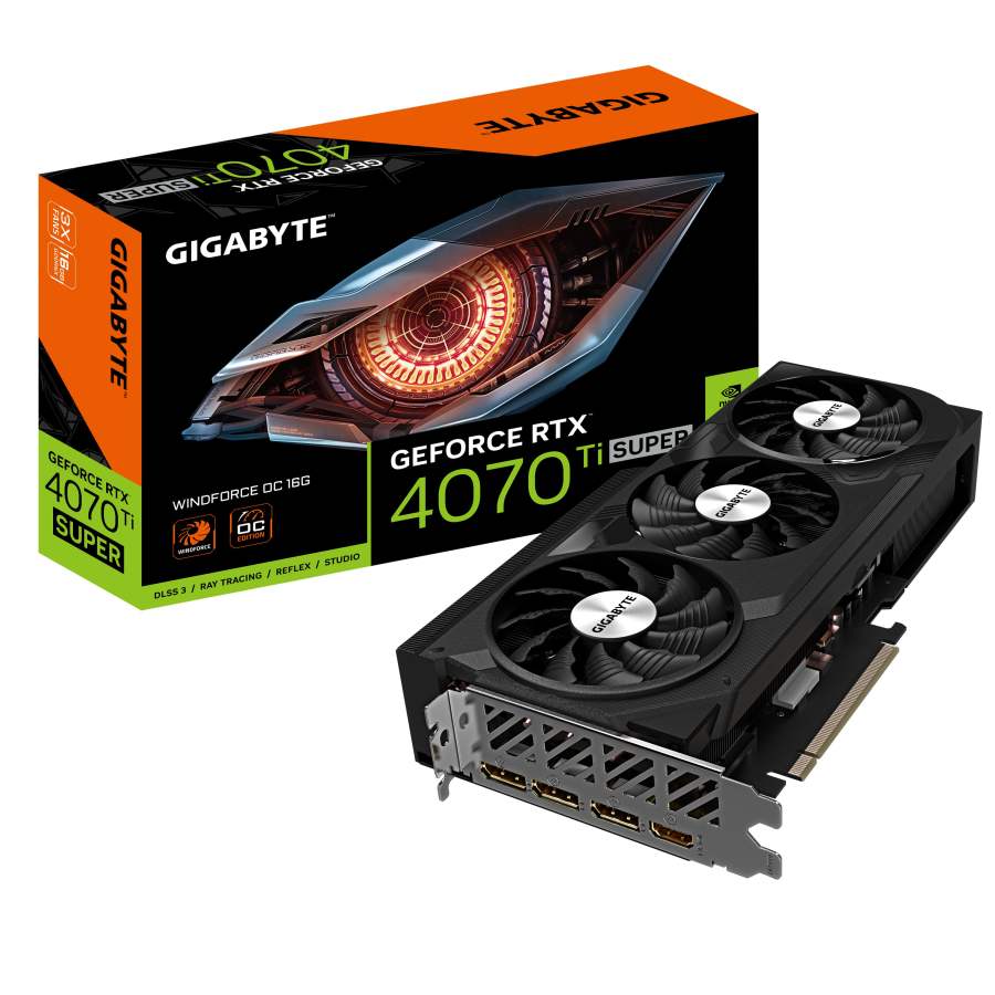 GIGABYTE GeForce RTX 4070 Ti SUPER WindForce OC 16G Esports Gaming Professional Independent Graphics Cards