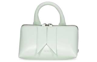 The Attico Logo Printed Zipped Shoulder Bag