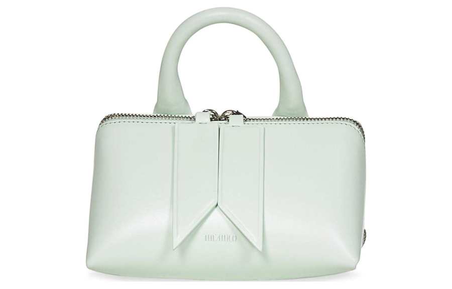The Attico Logo Printed Zipped Shoulder Bag