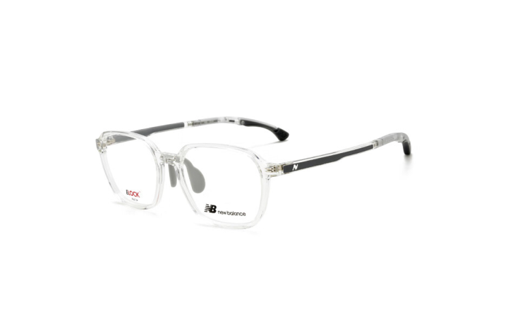 New Balance New Balance TR90 Rectangular Eyeglass Frames Unisex Transparent
