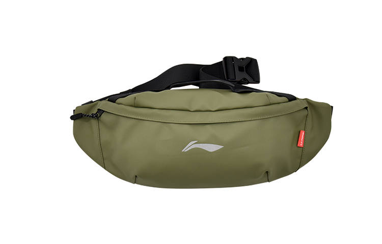 Li-Ning Li Ning Polyester Fanny Pack, Handbag, Shoulder Bag, Crossbody Bag Regular Unisex Green