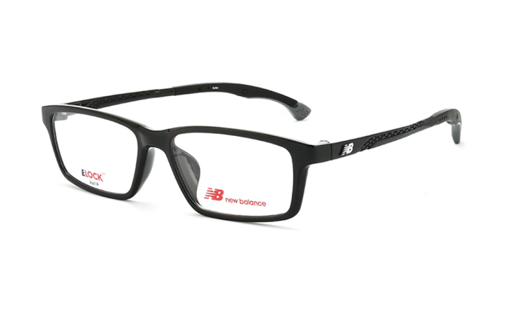 New Balance New Balance TR 90 Rectangular Eyeglass Frames Unisex Black