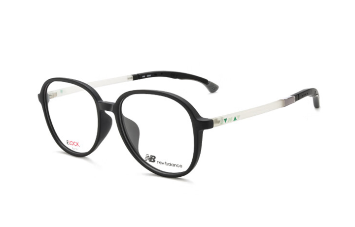 New Balance New Balance TR/Memory Plastic Oval Eyeglass Frames Unisex Black