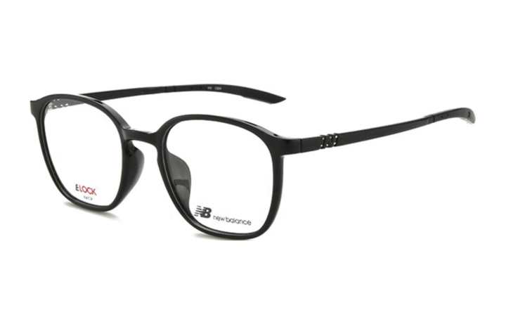 New Balance New Balance TR/Memory Plastic Round Eyeglass Frames Unisex Black