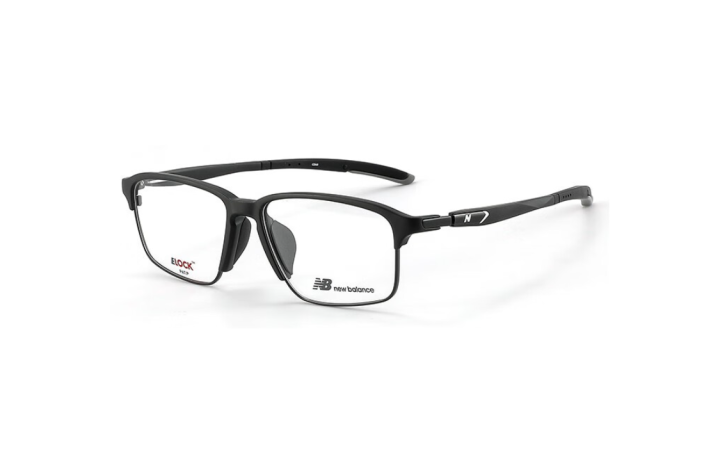New Balance New Balance TR/Memory Plastic Irregular Shape Eyeglass Frames Kids' Black