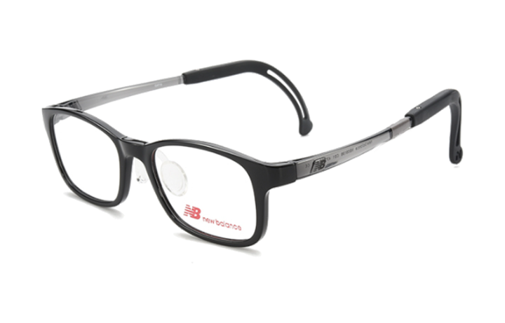 New Balance New Balance Letter Print Irregular Shape Eyeglass Frames Kids' Black
