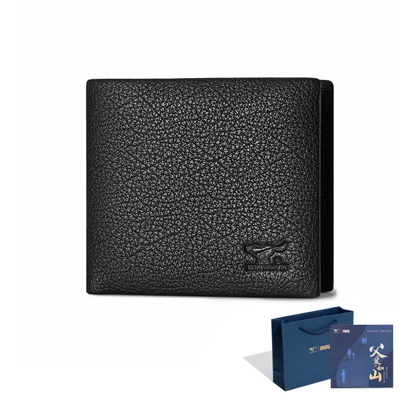 SEPTWOLVES SEPTWOLVES Cow Leather Wallet Unisex Black