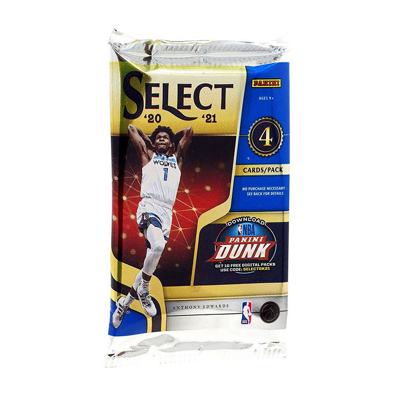 PANINI 020 21 Basketball NBA Select Basketball Sports Cards 4 Pcs