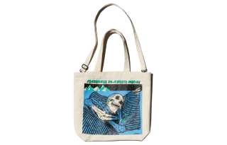 Beams × HIROTTON Collaboration Cotton One Shoulder Handbag Men's Natural & Blue