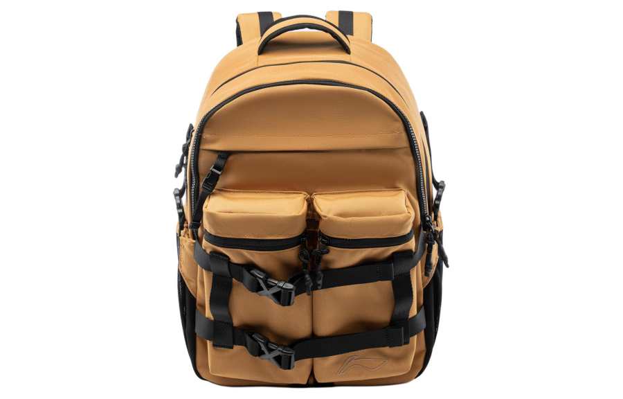 Li-Ning Li Ning Sports Life Collection Polyester Backpack Regular Unisex Khaki